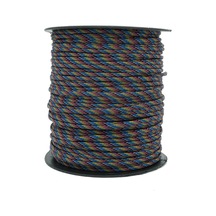 Mg Ropes Bileklik,outdoor 4 Mm Paracord İp No:76 100 Metre Mor Mavi Desenli