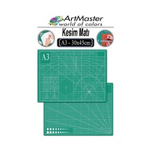 A3 Kesim Matı 1 Adet 30x45 Cm Çift Taraflı Çizim Matı Kesim Altlığı Kesme Madı Kesim Tablası Proje Etkinlik