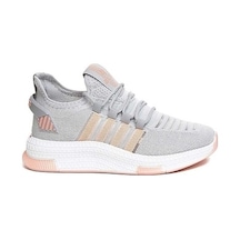 Mergenshoes Axs Buz Pudra Günlük Triko Kadın Spor Ayakkabı Pudra