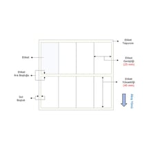 Bıfo Slv.25mmx45mm 4 Silvermat 25x45mm Yan Yana 4'lü 110mm Rulo 4000 Adet Metalik Gri Yapışkanlı Etiket - Resin Ribon Gerekir