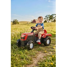 Minik Çiftçiler İçin Eğlence: Ranchero Pedallı Kırmızı Traktör İle Eğlence Zamanı 81 Cm
