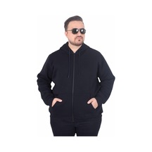 Starbattal Büyük Beden Unisex Kapüşonlu 3ip Sweat 11701 Lacıvert Lacivert