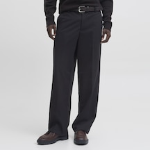 Jack & Jones Erkek Wide Leg Düsük Bel Chino Pantolon - Bill - 12293368 Siyah