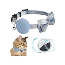 Airtag Bluetooth Tracker Anti Damla Silikon Kılıf Yay Dekor Pet Yaka Koruyucu Film