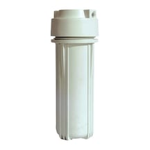 Watermanya 10'' Su Arıtma Cihazı Housing Filtre Kabı - Çift Conta Açık Kasa Uyumludur - Mat Beyaz