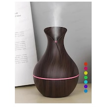 Xuweiwei Vazo 130 Ml Ultrasonik Hava Nemlendirici Buhar Makinesi Aroma Difuzoru Kahverengi