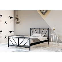 Metalia Gm 228 Gözde Siyah Tek Kişilik Karyola 90X190