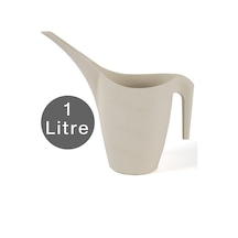 Çiçek Sulama Kabı Bitki Sukulent Ağaç Kaktüs Sulama Plastik Kirli Beyaz 1 Litre