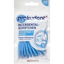 Prokudent Arayüz Fırçası - Dış Çap 3 Mm / Tel Çap 0,6 Mm Açık Ahşap