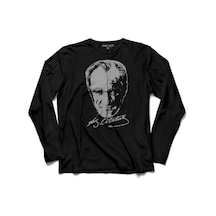 Mustafa Kemal Atatürk İmzası İmza 10 Kasım 2 Uzun Kollu Tişört (512967232)