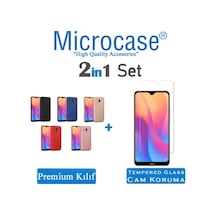 Xiaomi Redmi 8A Premium Matte Silikon Kilif + Tempered Cam 409381666