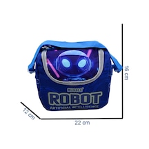 Muggle Robot Tek Bölmeli Termoslu Beslenme Çantası Mu-5905 Mavi