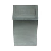 Sallanır Kapaklı Çöp Kutusu Gri
