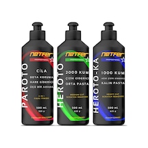 Netfer 3'lü Orta Kalın Pasta Cila Set - 3x500 Ml