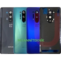OnePlus Uyumlu 8 Pro Arka Kapak Pil Batarya Kapak Kamera Camlı