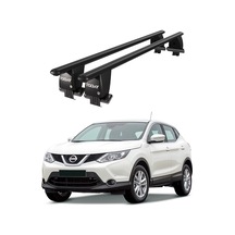 Royal Nissan Qashqai 2014 - 2017 Uyumlu Siyah Kilitli Ara Atkı Port Bagaj Tavan Barı