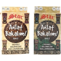 Star Anlat Bakalım Kartları Kelime Oyunu Seri:1 ve 2 - 2'li Set