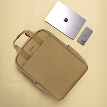 15mins Mce-1523 Eco Çevre Dostu Laptop Sırt Çantası 15.6 İnç, Ykk Fermuarlı Bilgisayar Sırt Çantası, Kadın Ve Erkek Günlük Çanta, Okul Ve İş Çantası, Camel 12 Gri