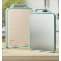 Liangmei Çift Taraflı Kesme Tahtası Paslanmaz Çelik Kesme -