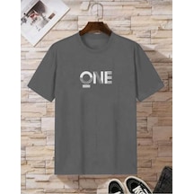 Kozia Outdoors Malkoçbey One Baskılı Overisze Unisex Basic T-shirt Füme