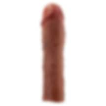 Lilitushop 7,6 Cm Dolgulu Melez Rengi Silikon Penis Kılıfı