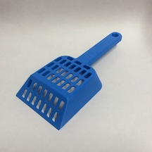 Bezos 3d Baskı Kedi Kumu Küreği - Geniş Hazneli Eleme Küreği-mavi Hb006