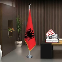 Arnavutluk Cumhuriyeti Bayrak -ofis -makam-toplantı Odaları -direkli -saçaklı Makam Bayrağı 1