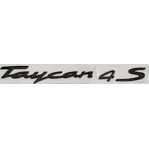 Porsche Uyumlu Yazı Taycan 4s Siyah