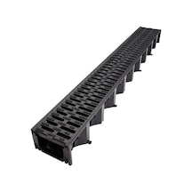 Aco Hexalıne 2 Channel Kanal Izgara Siyah 130X1000 1M 319310 -