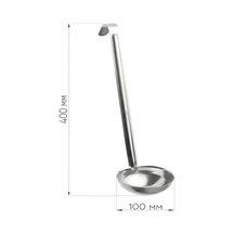 Pazly Paslanmaz Çelik 200ml Çorba Kepçesi - Dayanıklı & Şık Mutfak Yardımcısı