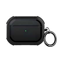 Airpods Pro 3 İle Uyumlu Armor Serisi Darbelere Karşı Ultra Güçlü Koruma Fiber Karbon Arka Tasarım Kılıf Siyah, Airpods Pro 3 2025