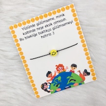 20 Adet Gülen Emoji Gülümseme Bilekliği Çok Renkli