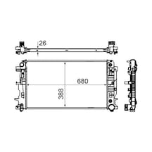 Mercedes Sprinter 213 Cdi Motor Radyatoru 2007-2011 Mahle Cr62000s