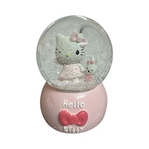 Hello Kitty Ve Ayıcık Müzikli Işıklı Büyük Boy Kar Küresi