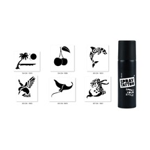 Airbrush Tattoo Yunus Kiraz Spray Tattoo Geçici Sprey Dövme Seti