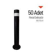 50'li Metal Delinatör Seti, Metal Duba 80 X 10 Cm-3599