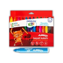 Jumbo Keçeli Kalem 12 Renk Pensan 12 Li Keçeli Kalem Jumbo 1 Pake