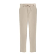Plus Scorpion Erkek Bağcıklı Lastik Belli Slim Fit Kumaş Pantolon Rahat Kalıp, Günlük & Şık Kombin Pantolonu Açık Bej