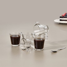 Glasss In Love Napoli 6'lı Espresso Fincanı - Şeffaf - 90 Ml Çok Renkli