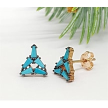 Baget Kesim Turkuaz Gumus Kupe