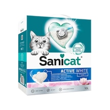Sanicat Active White Lotus Flower Topaklaşan Bentonit Kedi Kumu 10 L