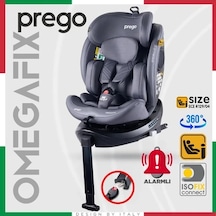 Prego Omegafix Alarmlı 360 Derece Dönebilen I-Size 0-36 kg Oto Koltuğu