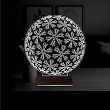 Luvivia Kar Tanesi 3d Lamba - Masa Gece Lambası V2 Şeffaf
