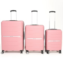Gbag Pp Valiz Seti 3lü Kırılmaz Slikon Büyük+orta+kabin Boy Bavul