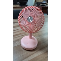 Masaustu Isıklı Acısı Ayarlanabılır Kademelı Fan