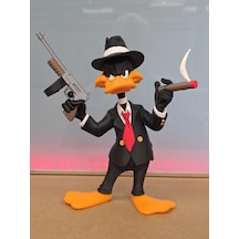 Gangster Duffy Duck Figür 20cm-3d Baskı-kolleksiyonluk Biblo