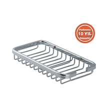 Çelik Banyo Mercan Süngerlik 10 19cm 10 Yıl Garantili Paslanmaz Pirinç Malzeme Krom