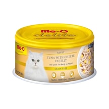 Me-O Delite Ton Balık ve Peynirli Tahılsız Jelly Yetişkin Kedi Maması 80 G