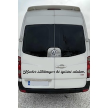 Oto Cam Yazı Sözleri Ticari-servis-dolmuş-panelvan Uzun Sticker Model 35