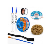 Lehim Seti 0,8 Mm 40 Gr Lehim Teli Flux Cp-2515 Lehim Emme Ve Yol Çekme Teli Temizleme Set St408